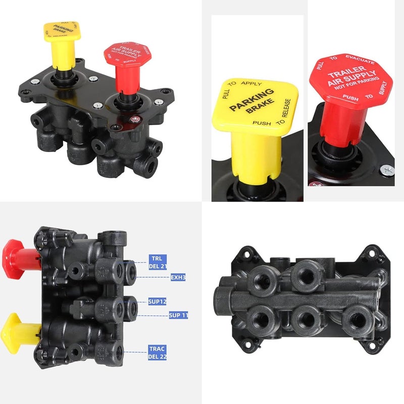 Ycsmyyds MV-3 MV3 Dash Control Brake Valve Replacement for Peterbilt 377 Kenworth T660 Volvo and Western Star Truck 4790208 5001230 800516 - Image 2